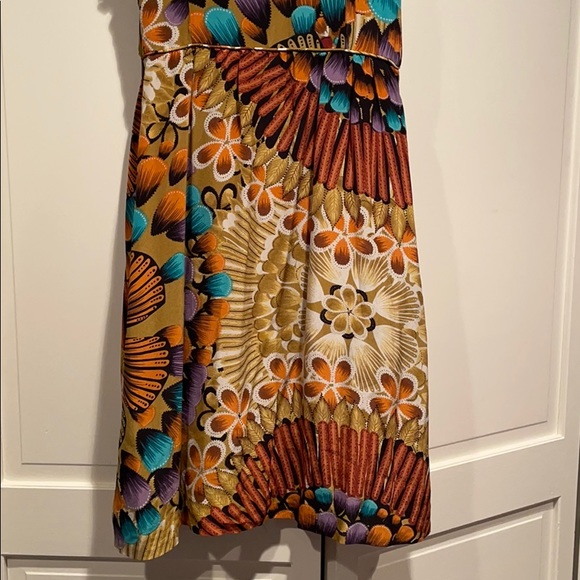 Silk Anthropologie Vibrant Dress - Picture 10 of 10